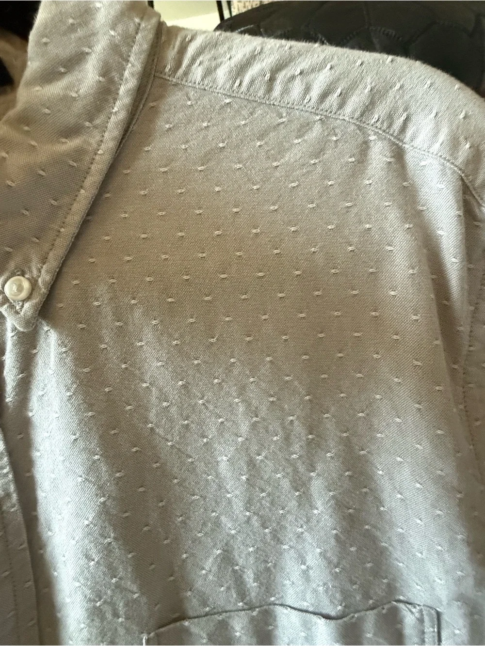 J. Crew Men's Light Gray Button-Down Shirt